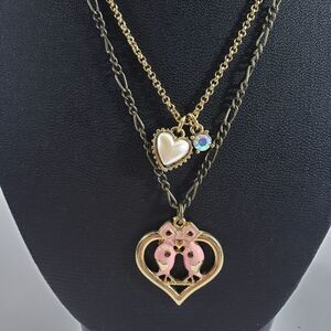 Betsey Johnson love bird necklace